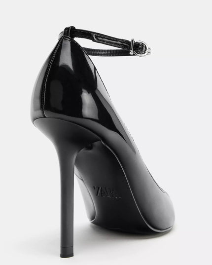 Zara - High Heel Shoe with Patent Leather Effect Zara Portugal