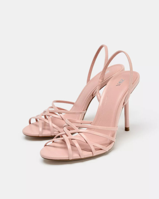 Zara - Pink strappy sandals