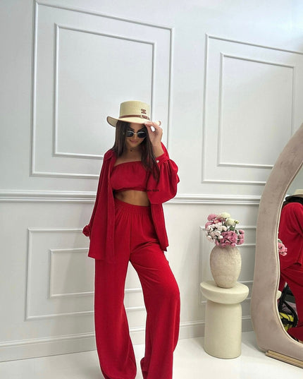 3-Piece Red Set