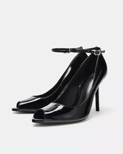 Zara - High Heel Shoe with Patent Leather Effect Zara Portugal
