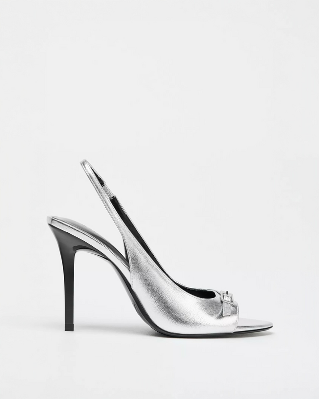 ZARA - Metallic heeled sandal