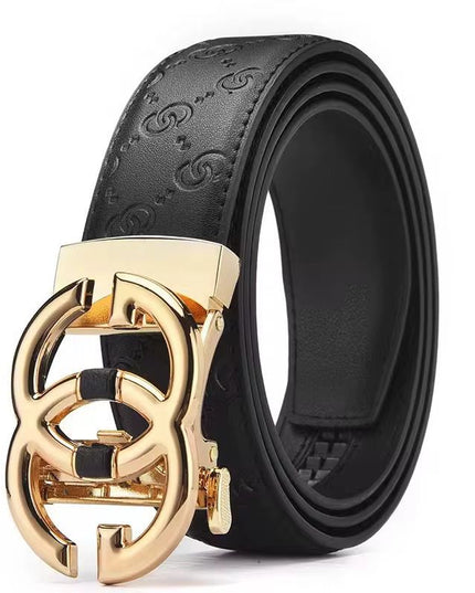 GG premium leather belt with buckle.