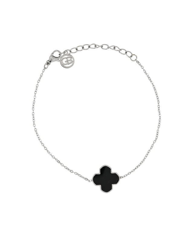 GB black clover stainless steel bracelet
