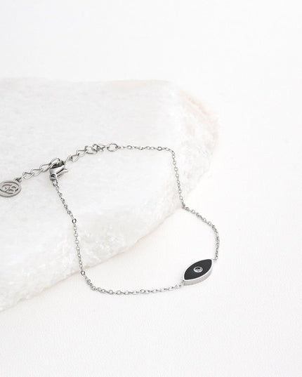 Black eye steel bracelet GB