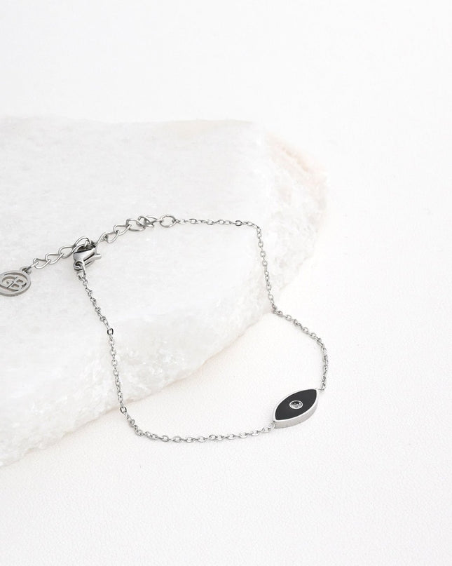 Black eye steel bracelet GB