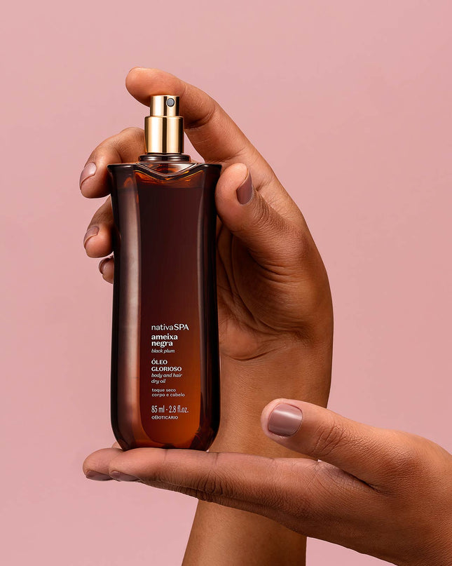 Nativa SPA Glorious Black Plum Body and Hair Oil, 85ml