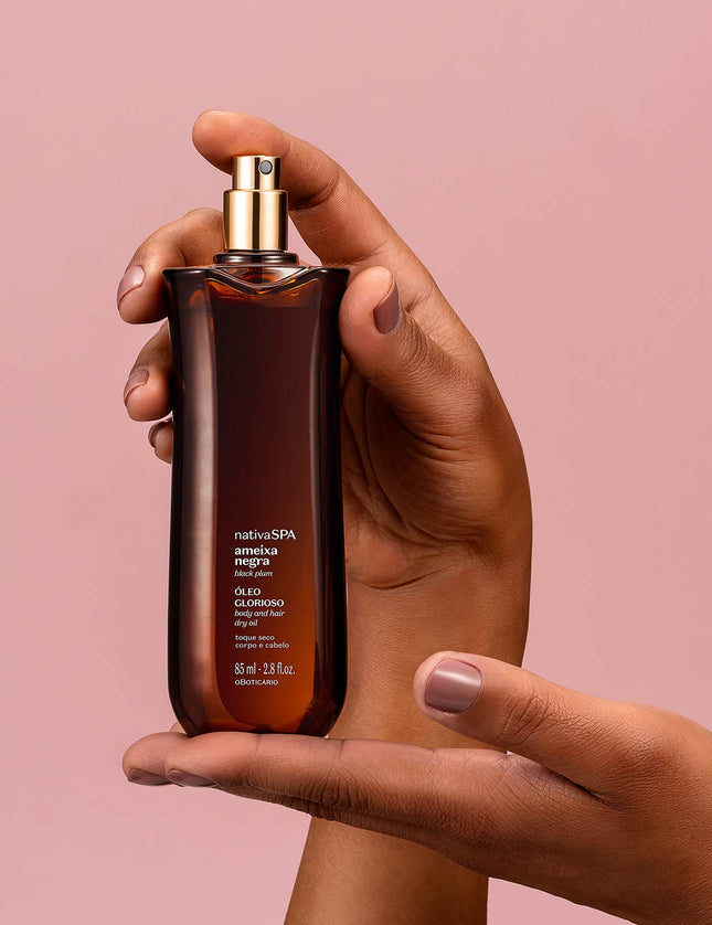 Nativa SPA Glorious Black Plum Body and Hair Oil, 85ml