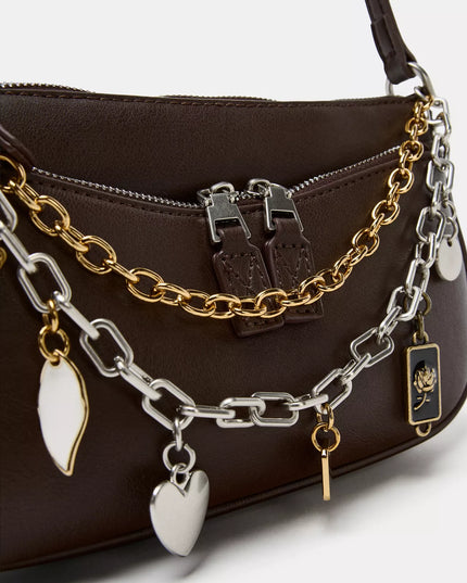 𝐙𝐀𝐑𝐀 - Bolsa mini com detalhes