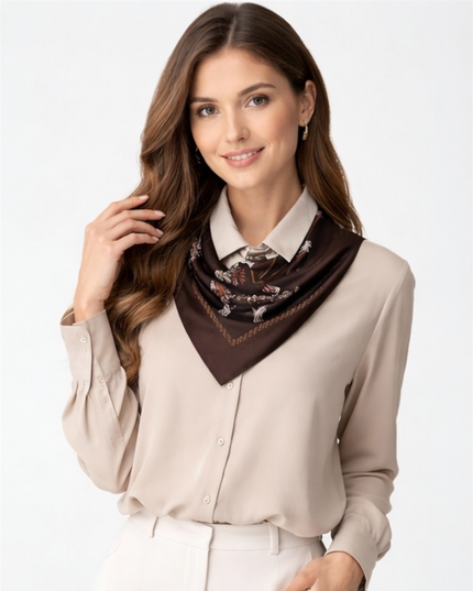 Camisa acompanha com lenço