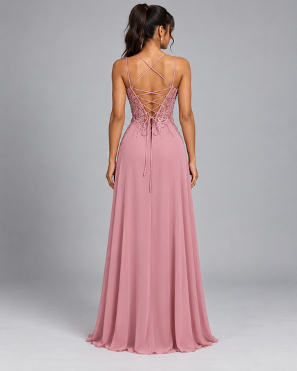 Vestido Romy - com rachas longa