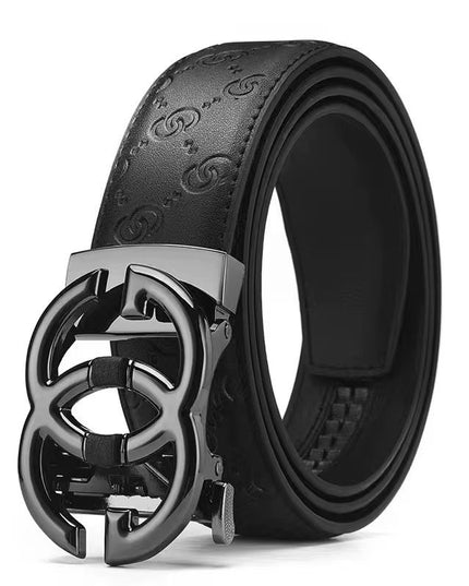 GG premium leather belt with buckle.
