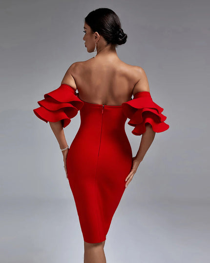 Vestido com Folho..