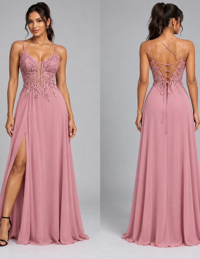 Vestido Romy - com rachas longa