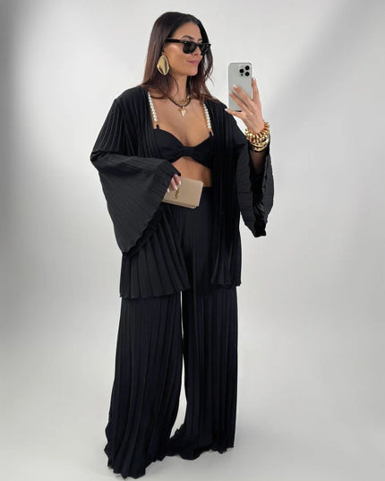 Set of 3 Pleated Pieces