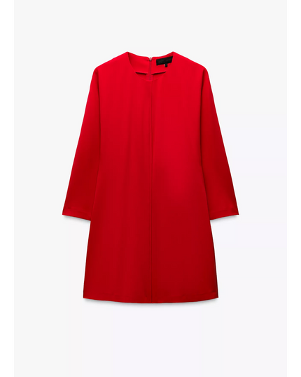 Vestido mini crepe
