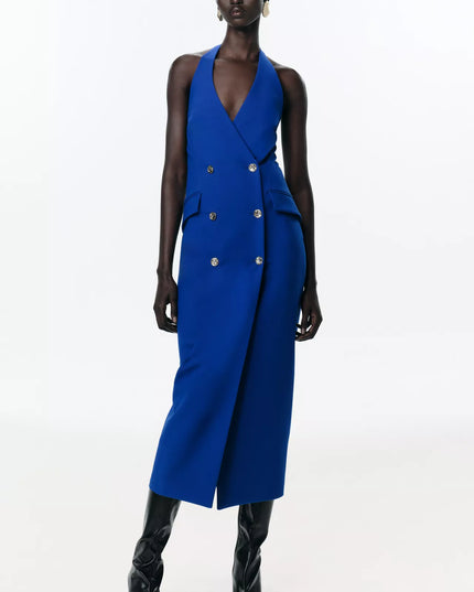 Vestido Midi Tubo Cruzado