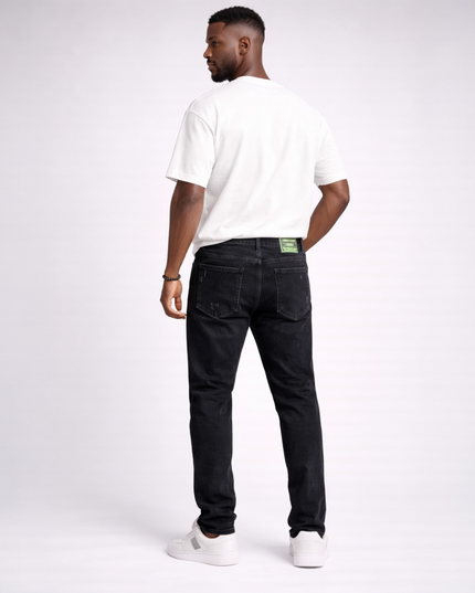 Men's Black Ripped Jeans