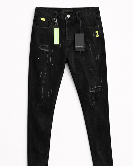 Men's Black Ripped Jeans