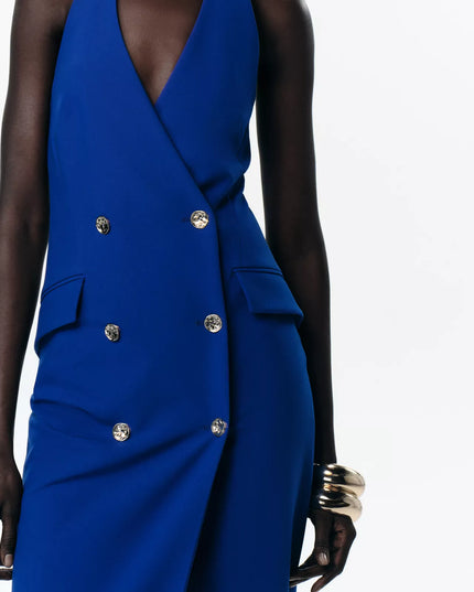 Vestido Midi Tubo Cruzado