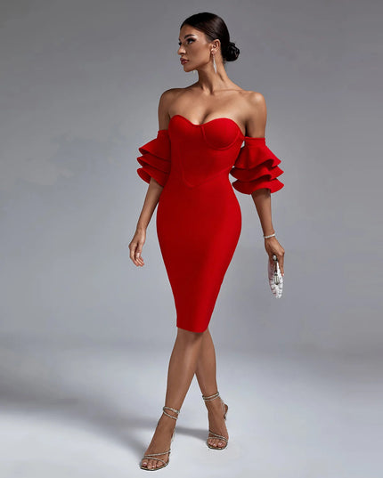Vestido com Folho..