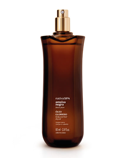 Óleo Glorioso para Corpo e Cabelo Nativa SPA Ameixa Negra, 85ml