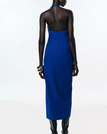 Vestido Midi Tubo Cruzado