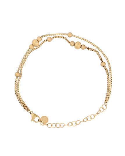 GB steel bracelet with beads