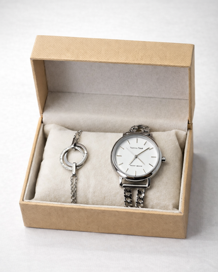 Watch and bracelet set.