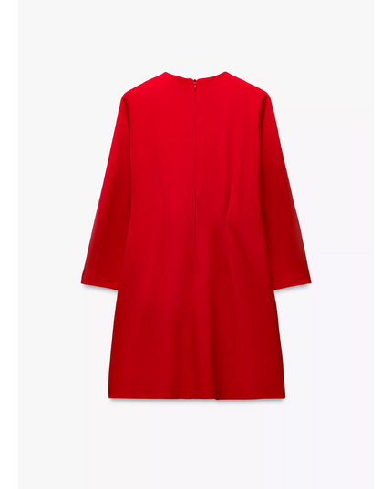 Vestido mini crepe