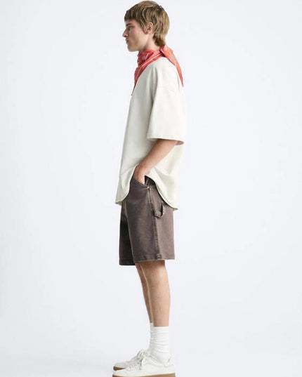T-SHIRT NERVURAS TOUCH ZARA