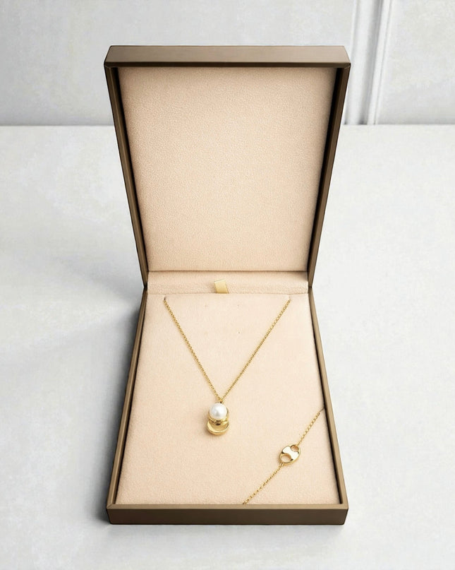 Stainless Steel Necklace and Bracelet Set GB Portugal
