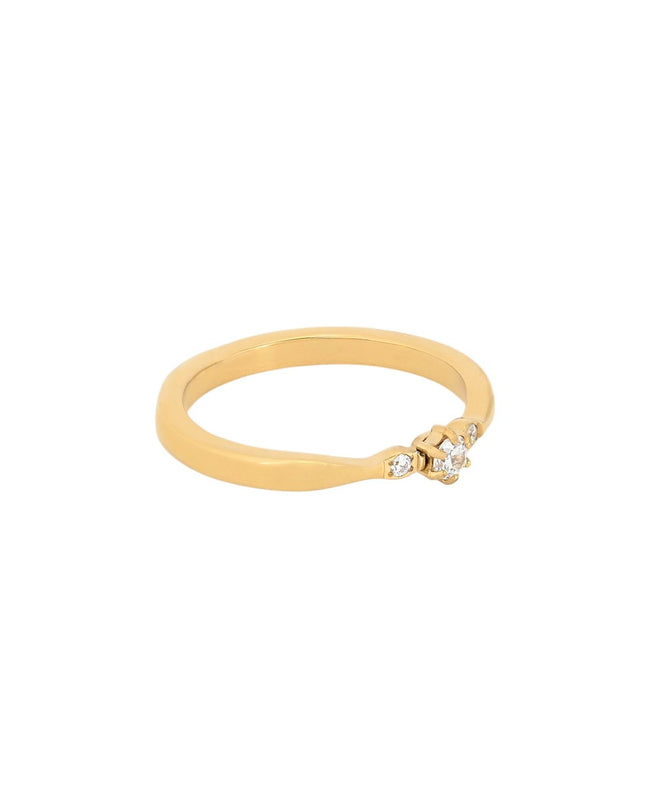 Delicate ring with cubic zirconia - GB