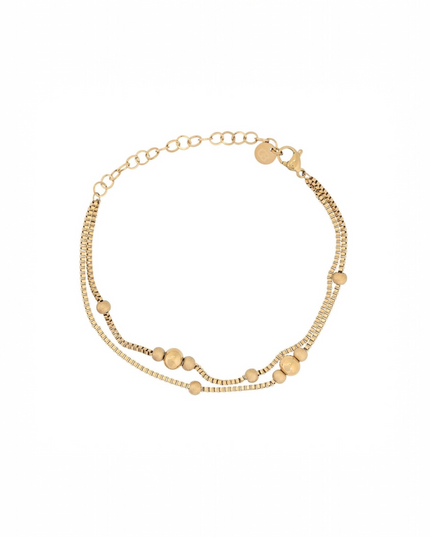 GB steel bracelet with beads